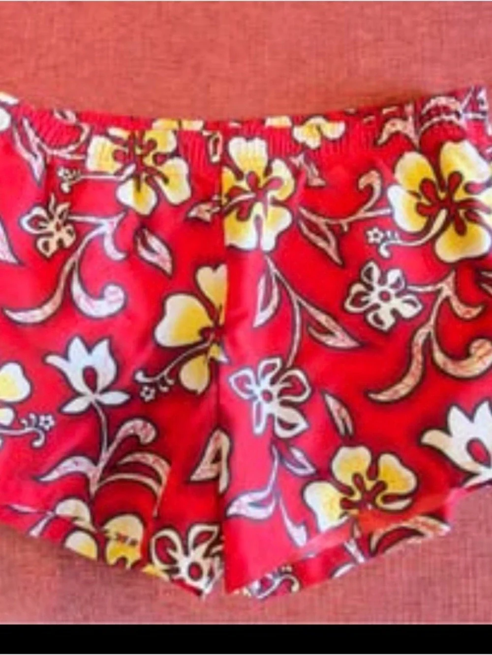 Vintage L.A.S.O. Hawaiian Floral Swim Trunks/Beach Shorts